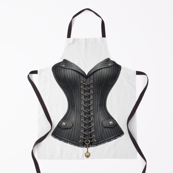 Item preview, Illusion Corset Tailored Pinstripe Preppy Aesthetic Fashion Style designed and sold by ArcanePrintsxo.