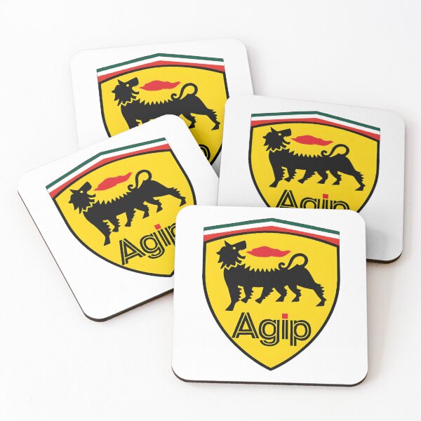 Item preview, Vintage Agip Oil Logo with Six-Legged Dog Shield designed and sold by CharlieDesings.