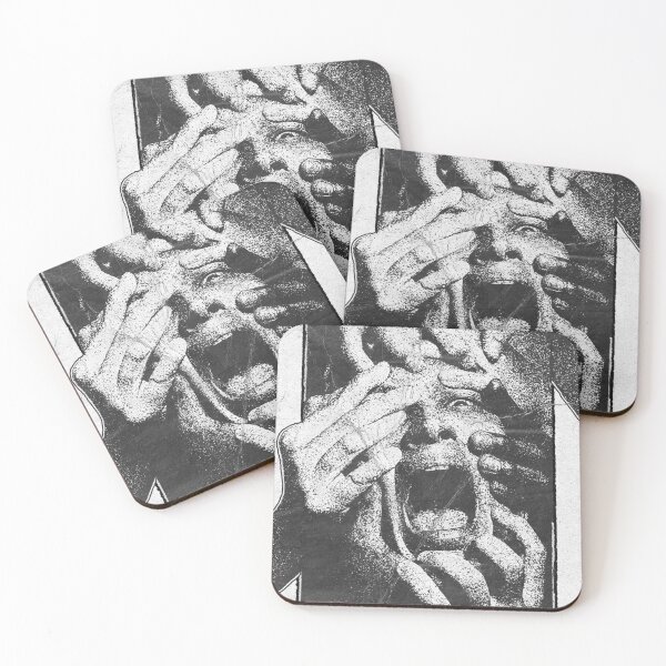 Item preview, Crowded Hands and Screaming Face Halftone designed and sold by Adronia.