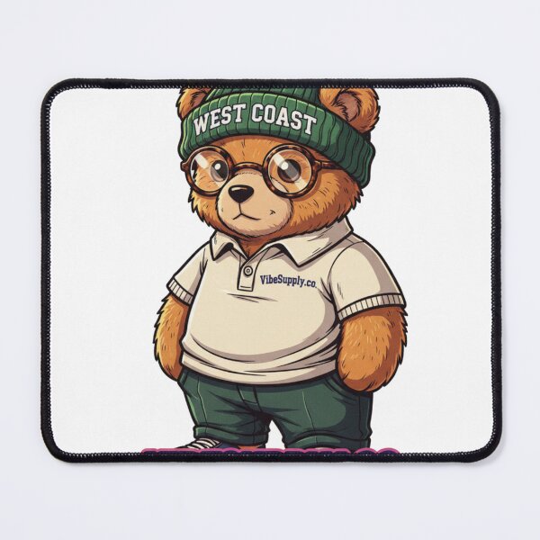 Item preview, Retro Teddy: West Coast Vibe designed and sold by VibeSupply Co..