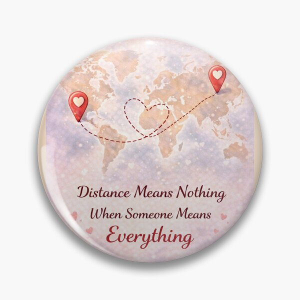Item preview, Distance Means Nothing – Long Distance Love Map designed and sold by PunchDrop.