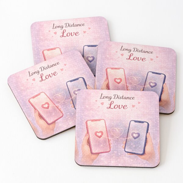 Item preview, Long Distance Love – LDR Phones Heart Connection designed and sold by PunchDrop.