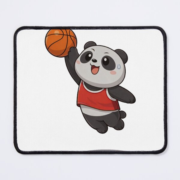 Item preview, Kawaii Panda Playing Basketball Cute Cartoon Sticker designed and sold by Koiosart.