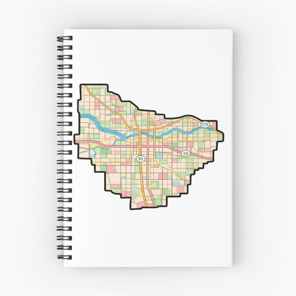 Item preview, Bakersfield Map | Minimal City Street Map designed and sold by Shtex.