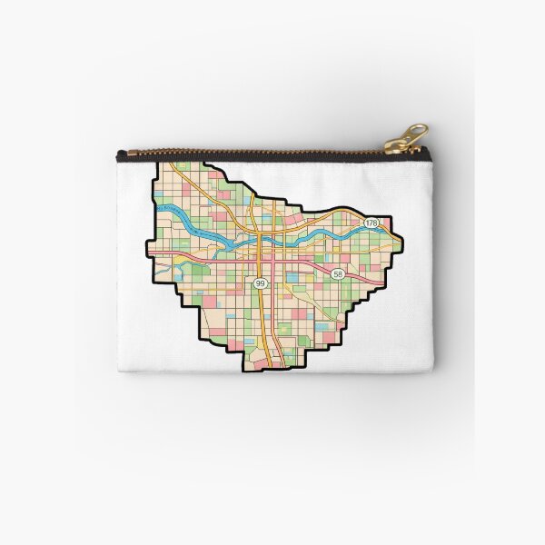 Item preview, Bakersfield Map | Minimal City Street Map designed and sold by Shtex.