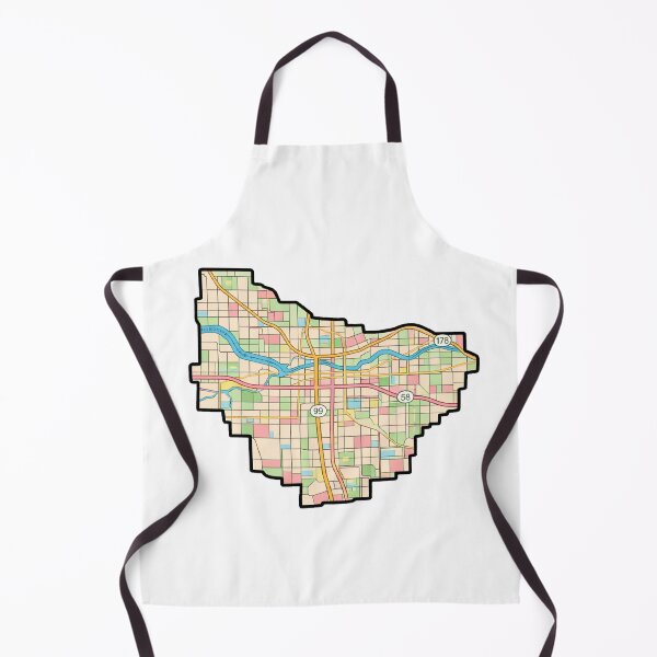 Item preview, Bakersfield Map | Minimal City Street Map designed and sold by Shtex.