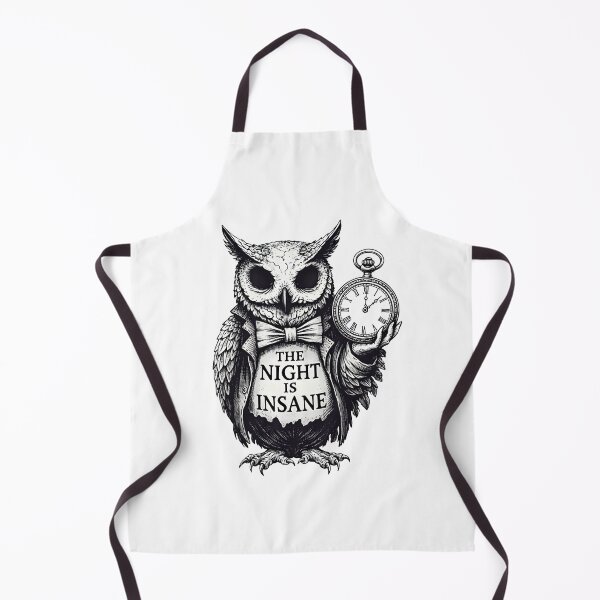 Item preview, The Night Is Insane Owl Illustration – Dark Gothic Art designed and sold by Senkov.
