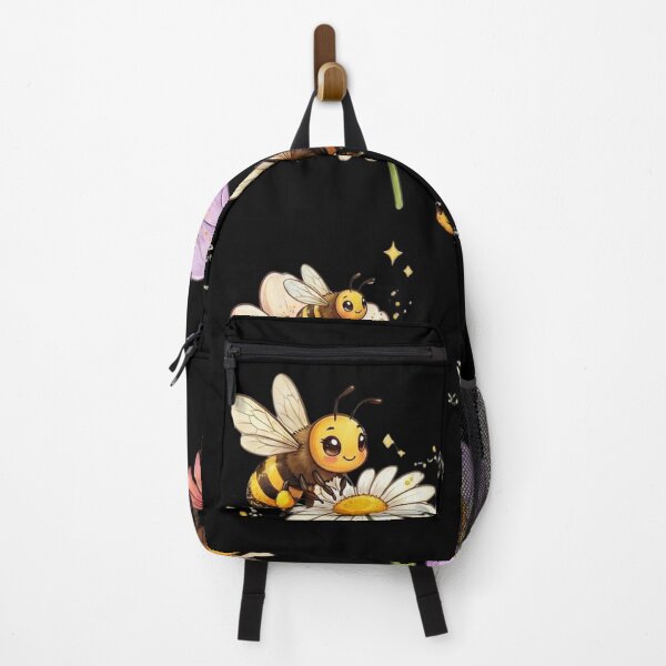 Item preview, Cute Cartoon Bee and Flowers Illustration | Whimsical Botanical Design Classic T-shirt designed and sold by Vive con Fe.