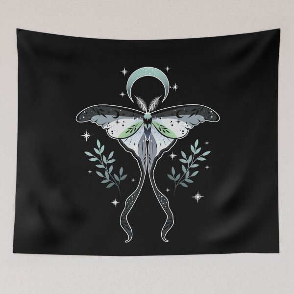 Item preview, Agender Luna Moth LGBT Pride Flag designed and sold by Clara Hollins.