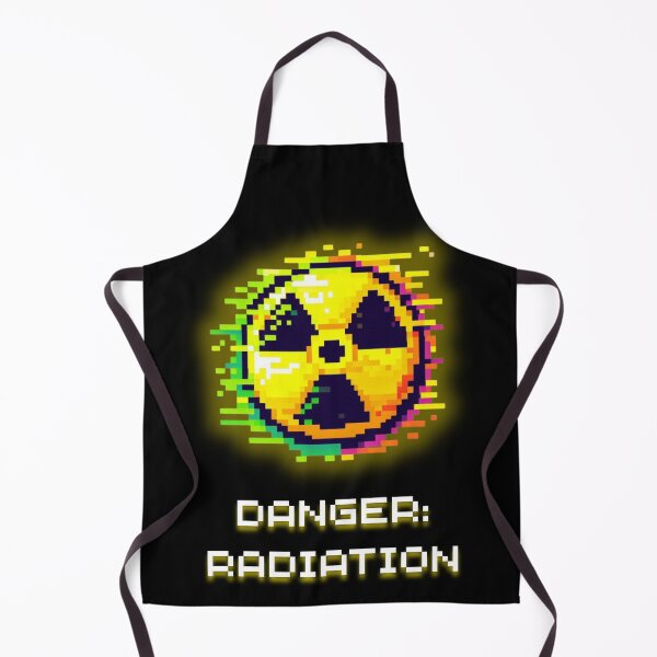 Item preview, Danger Radiation - Glitch Pixel Art Hazard Symbol designed and sold by JonyDG.