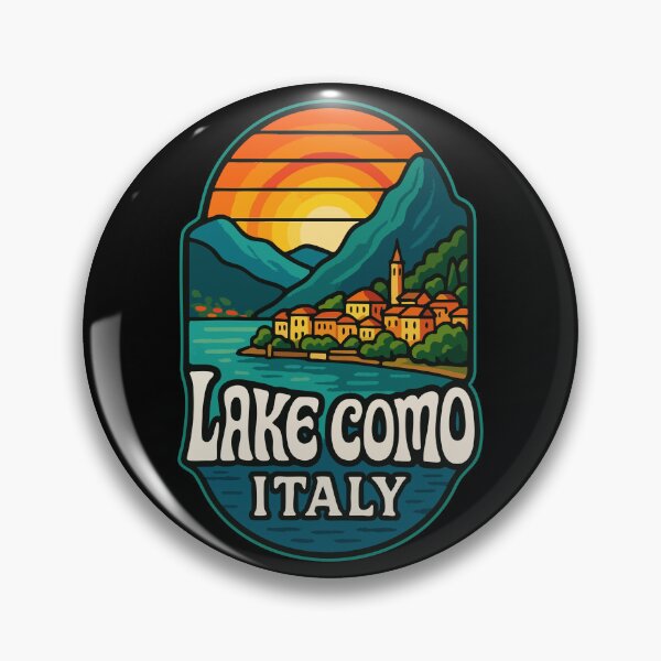 Item preview, Lake Como Italy Retro Travel designed and sold by TomFrontierArt.