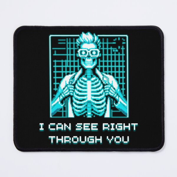 Item preview, I Can See Right Through You - Funny Radiology X-Ray Pixel Art designed and sold by JonyDG.