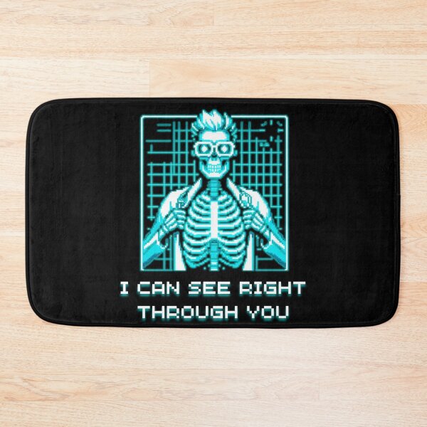 Item preview, I Can See Right Through You - Funny Radiology X-Ray Pixel Art designed and sold by JonyDG.
