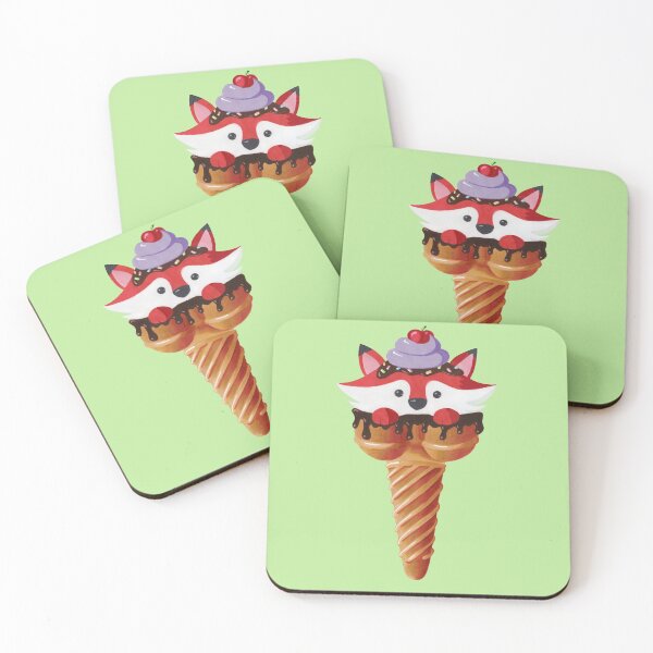 Item preview, Ice Cream Fox designed and sold by AstreHoshi.