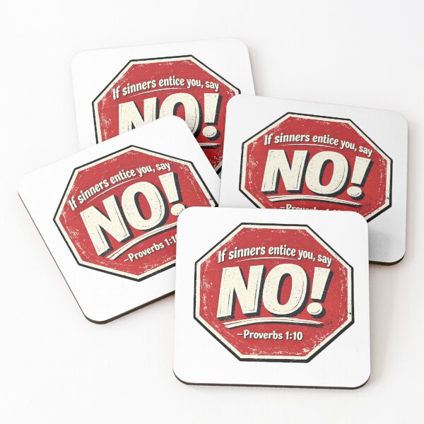 Item preview, Proverbs 1:10 Stop Sign - Christian Moral Strength Graphic designed and sold by Faithloveshop.