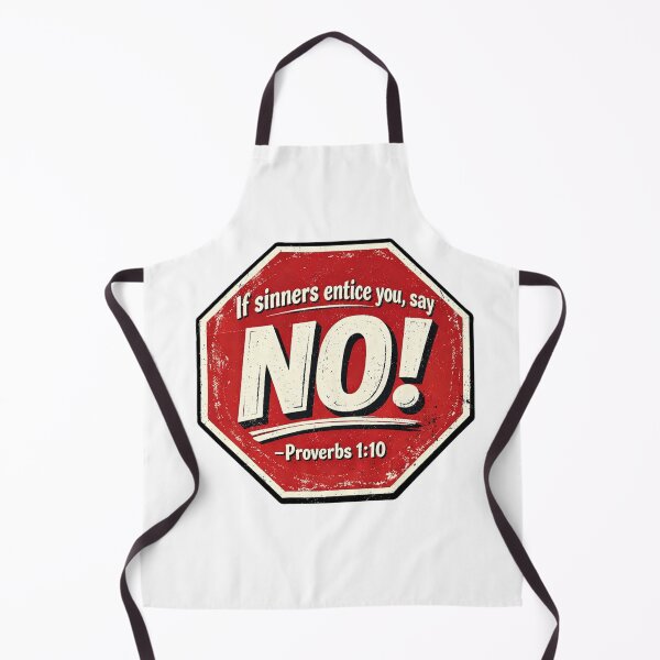 Item preview, Proverbs 1:10 Stop Sign - Christian Moral Strength Graphic designed and sold by Faithloveshop.