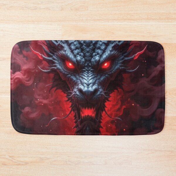 Item preview, Demonic Dragon Head – Infernal Smoke Beast Illustration designed and sold by DrakariArt.