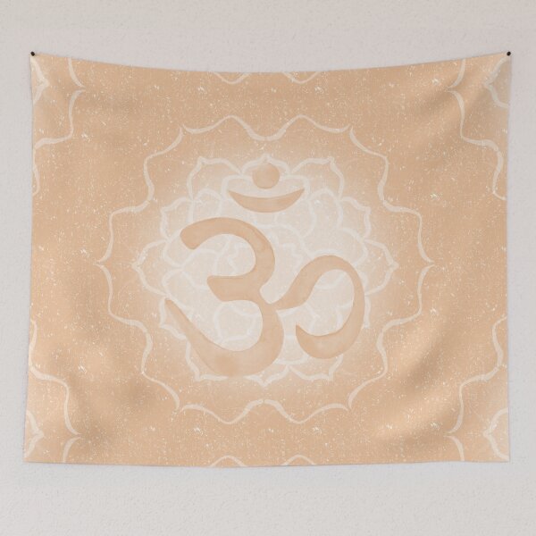 Item preview, OM Mandala Dark Watercolor Bija - Melon designed and sold by Irene Estelle.