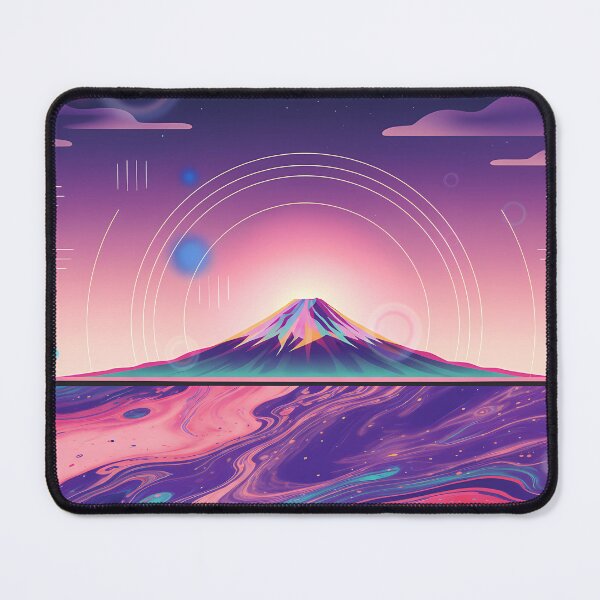 Item preview, Purple Fuji Stellar - Neon Mountain Mirage designed and sold by konkav.