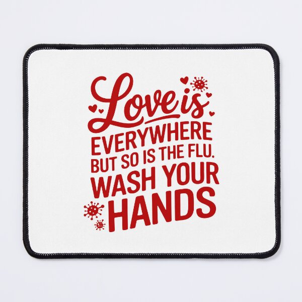 Item preview, Love Is Everywhere So Is The Flu Wash Your Hands Funny Nurse Valentine Design | Nurse Humor Quote - Valentines Day Nurse Gift | Healthcare Sarcasm designed and sold by gunaone-design.