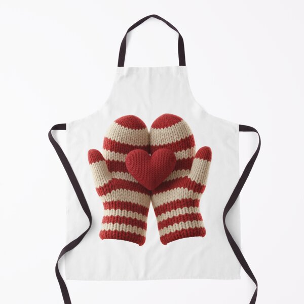 Item preview, Cozy Knitted Mittens Holding Heart – Winter Valentine designed and sold by Nara8.