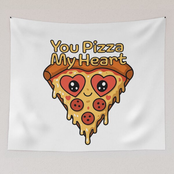 Item preview, You Pizza My Heart - Adorable Kawaii Pizza Pun designed and sold by RyanBelandres.