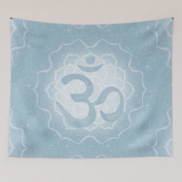 Item preview, OM Mandala Dark Watercolor Bija - Sky designed and sold by Irene Estelle.