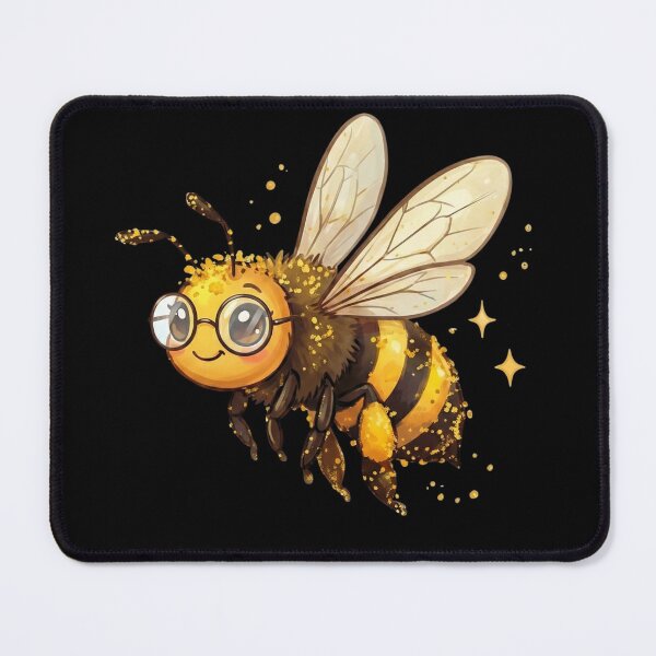 Item preview, Cute Cartoon Bee with Glasses Illustration | Nerdy Pollinator Design Classic T-shirt designed and sold by Vive con Fe.