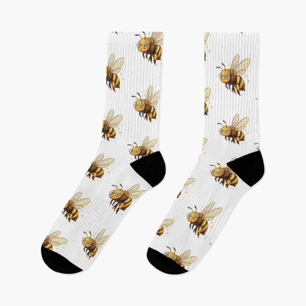 Item preview, Cute Cartoon Bee with Glasses Illustration | Nerdy Pollinator Design Classic T-shirt designed and sold by Vive con Fe.