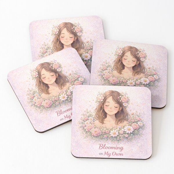 Item preview, Blooming on My Own – Self Love Growth Quote designed and sold by PunchDrop.