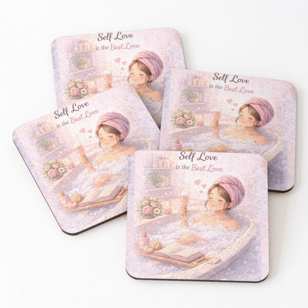 Item preview, Self Love is the Best Love – Cozy Bath Self Care designed and sold by PunchDrop.