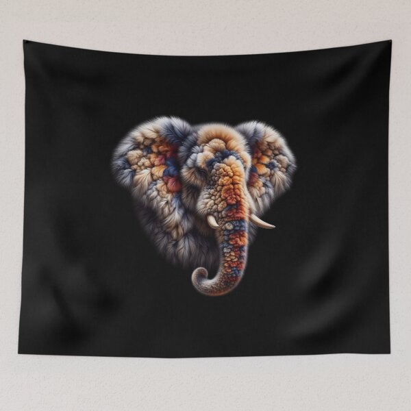 Item preview, Fuzzy elephant  designed and sold by Angelnicholle.