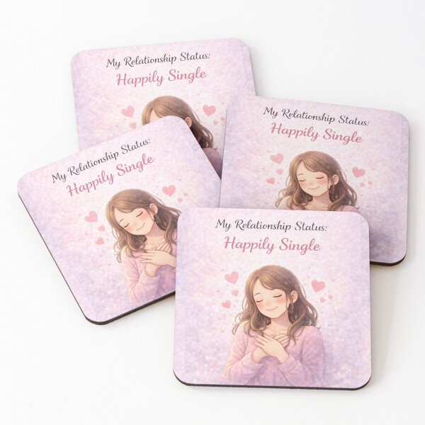 Item preview, Happily Single – Self Love Relationship Status designed and sold by PunchDrop.
