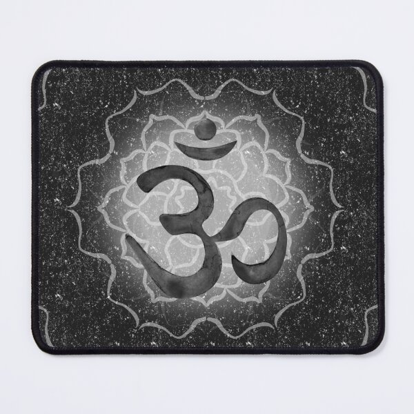 Item preview, OM Mandala Dark Watercolor Bija - Coal designed and sold by Irene Estelle.