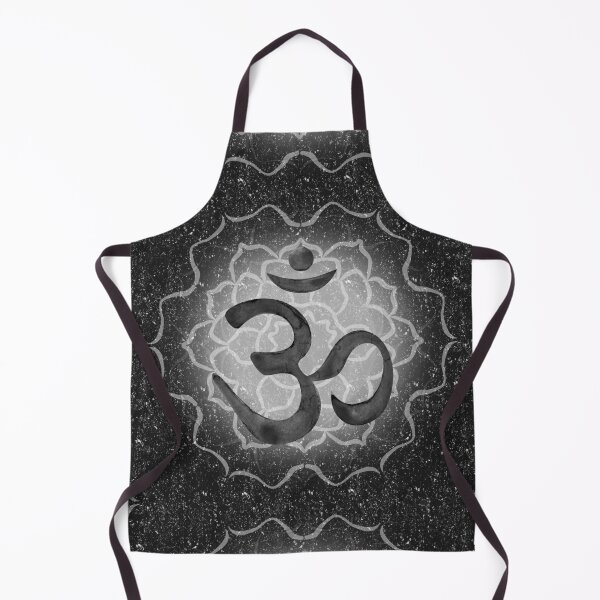 Item preview, OM Mandala Dark Watercolor Bija - Coal designed and sold by Irene Estelle.