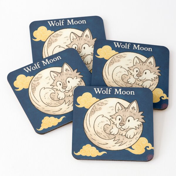 Item preview, Wolf Moon – Guardian Spirit of Winter designed and sold by DianaAlunaImage.