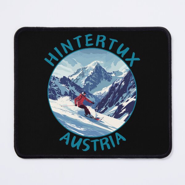 Item preview, Hintertux in Zillertal (Tyrol) Austria, Retro Travel Art Circle Emblem designed and sold by MaateoDesign.