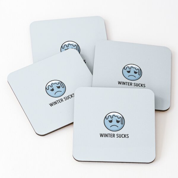 Item preview, Winter Sucks – Sad Face Icon designed and sold by Vintage Shapes.