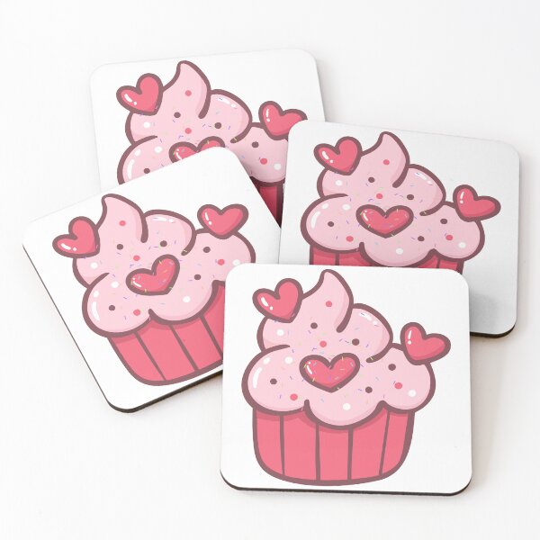 Item preview, Kawaii Cupcake Cute Pastel Sticker Design designed and sold by MoonbeamMochi.