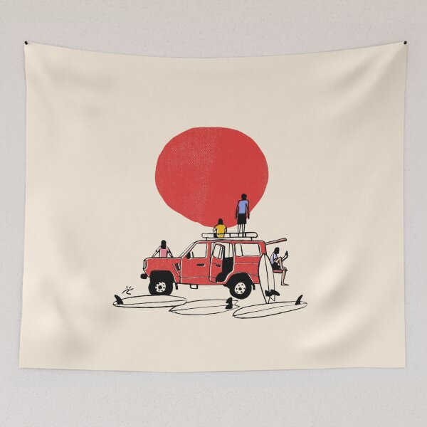 Item preview, Surf Road Trip Sunset Scene designed and sold by Oniyasha.