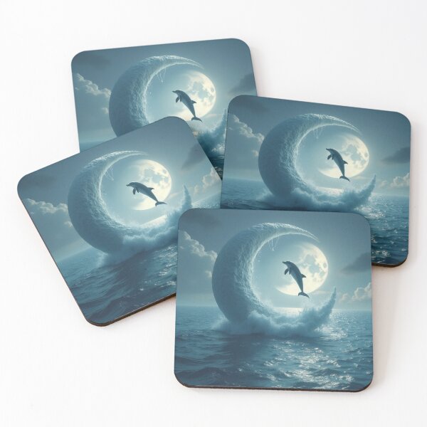Item preview, dolphin jumping in the moonlight designed and sold by Todd1983.