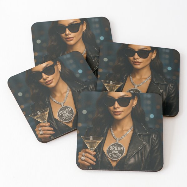 Item preview, URBAN INK QUEEN - Leather & Diamonds - Night Style designed and sold by Urban-InkStudio.