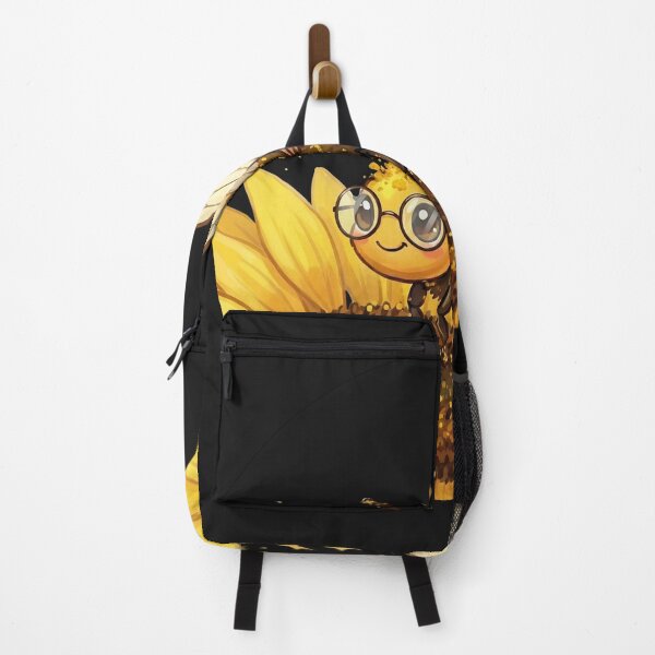 Item preview, Bee on Yellow Sunflower Illustration | Sunny Summer Garden Design Classic T-shirt designed and sold by Vive con Fe.