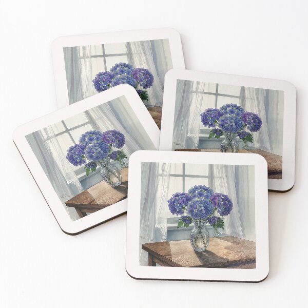 Item preview, Blue and Purple Hydrangeas designed and sold by Helios Be. Lavsh.