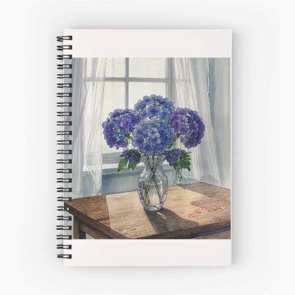 Item preview, Blue and Purple Hydrangeas designed and sold by Helios Be. Lavsh.