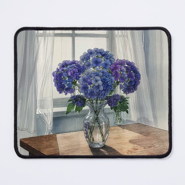 Item preview, Blue and Purple Hydrangeas designed and sold by Helios Be. Lavsh.