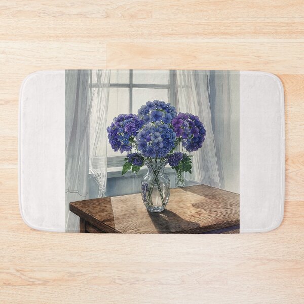 Item preview, Blue and Purple Hydrangeas designed and sold by Helios Be. Lavsh.