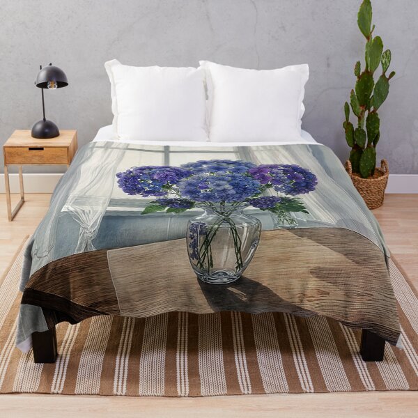 Item preview, Blue and Purple Hydrangeas designed and sold by Helios Be. Lavsh.