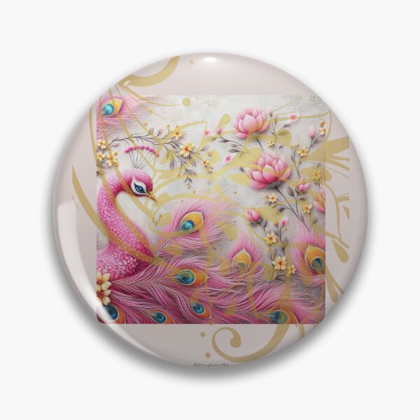 Item preview, Canvas Peacock Gold Overlay designed and sold by lifeinspired4u.