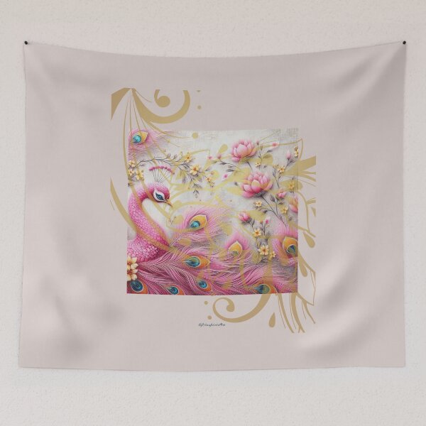 Item preview, Canvas Peacock Gold Overlay designed and sold by lifeinspired4u.